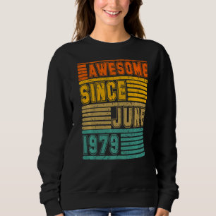 Phantastisch seit Juni 1979 Vintag 43. Männer und Sweatshirt