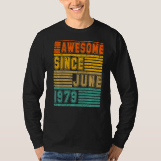 Phantastisch seit Juni 1979 Vintag 43. Männer und T-Shirt