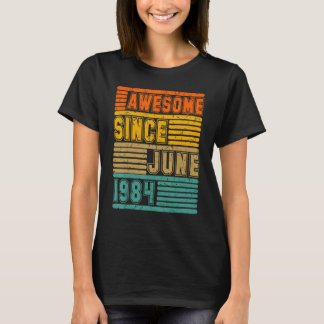 Phantastisch seit Juni 1984 Vintag 38. Männer und T-Shirt
