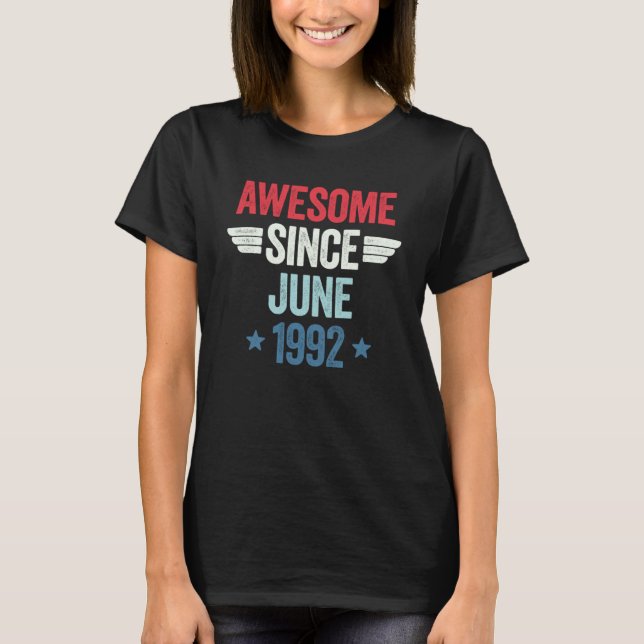 Phantastisch seit Juni 1992 T-Shirt (Vorderseite)