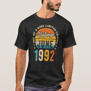 Phantastisch Seit Juni 1992 Vintag Juni 1992 30. B T-Shirt