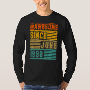 Phantastisch seit Juni 1998 Vintag 24. Männer und T-Shirt