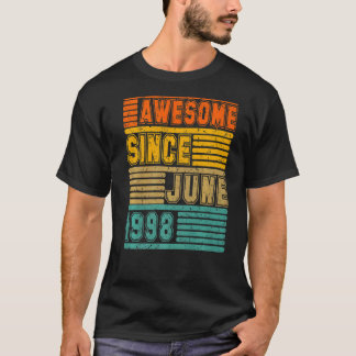 Phantastisch seit Juni 1998 Vintag 24. Männer und T-Shirt