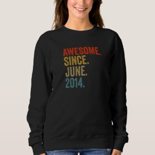 Phantastisch Seit Juni 2014 8. Geburtstag Vintag R Sweatshirt