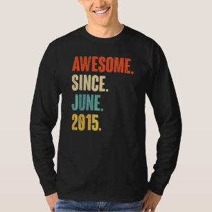 Phantastisch seit Juni 2015 7 Jahre alt 7. Geburts T-Shirt