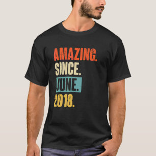 Phantastisch Seit Juni 2018 4 Jahre alt 4. Geburts T-Shirt