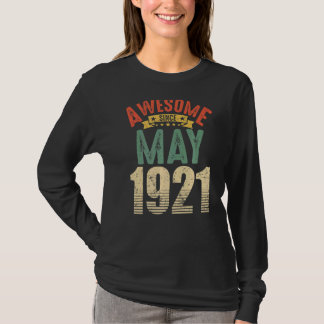 Phantastisch seit Mai 1921 101 101 Geburtstag T-Shirt