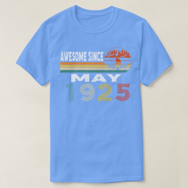 Phantastisch seit Mai 1925 T-Shirt (Design vorne)