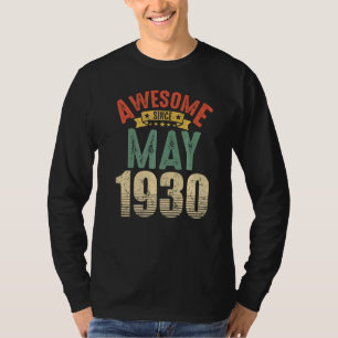 Phantastisch seit Mai 1930 92 Jahre alt 92 Geburts T-Shirt