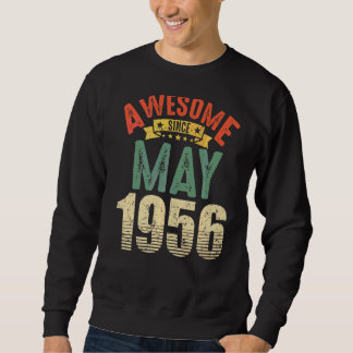 Phantastisch seit Mai 1956 66 Jahre 66 Geburtstag Sweatshirt