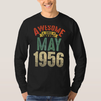 Phantastisch seit Mai 1956 66 Jahre 66 Geburtstag T-Shirt