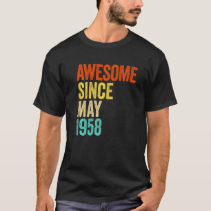Phantastisch seit Mai 1958 Vintag 64. Männer und F T-Shirt
