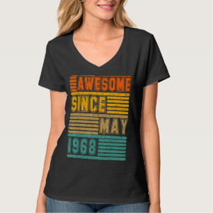 Phantastisch seit Mai 1968 Vintag 54. Männer und F T-Shirt