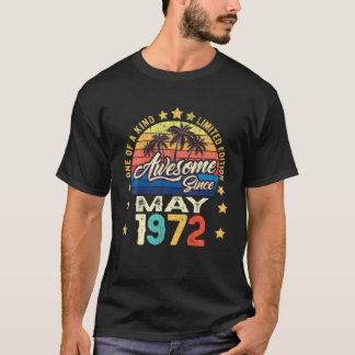 Phantastisch seit Mai 1972 Vintag 50. Geburtstag T-Shirt