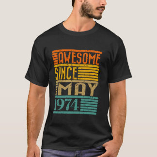 Phantastisch seit Mai 1974 50 Jahre alt 50. Geburt T-Shirt