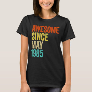 Phantastisch seit Mai 1985 Vintag 37. Männer und F T-Shirt
