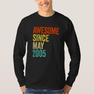 Phantastisch seit Mai 2005 Vintag 17. Männer und F T-Shirt