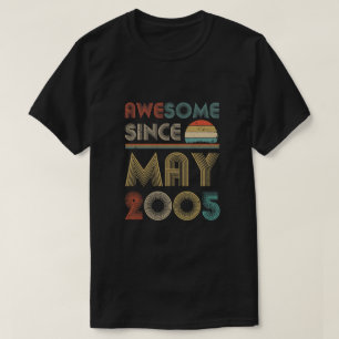 Phantastisch seit Mai 2005 Vintagen 15. Geburtstag T-Shirt