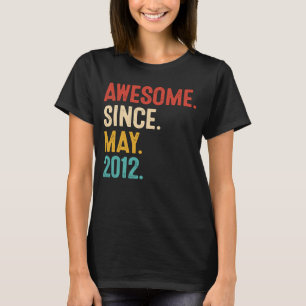Phantastisch seit Mai 2012 11. Geburtstag Retro 11 T-Shirt