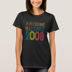 Phantastisch seit Mai Geboren im Jahr 2008 Vintag T-Shirt