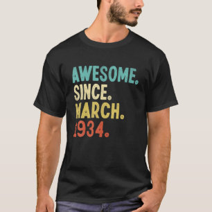 Phantastisch seit März 1934 88. Geburtstag 88 Jahr T-Shirt