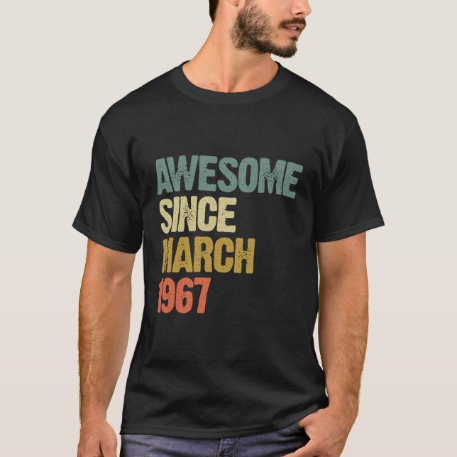 Phantastisch seit März 1967 52 Jahre alt 52 Jahre  T-Shirt (Vorderseite)