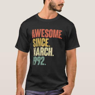 Phantastisch seit März 1992 30. Geburtstag 30 Jahr T-Shirt