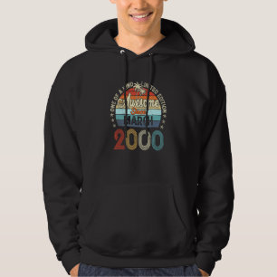 Phantastisch Seit März 2000 Vintag 22. Geburtstag Hoodie