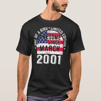 Phantastisch Seit März 2001 Vintag 22 Jahre alt US T-Shirt