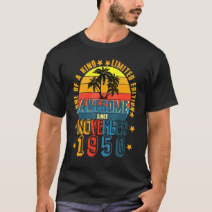 Phantastisch Seit November 1950 Vintag 71. Geburts T-Shirt