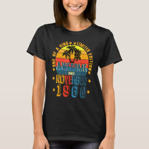 Phantastisch Seit November 1960 Vintag 61. Geburts T-Shirt