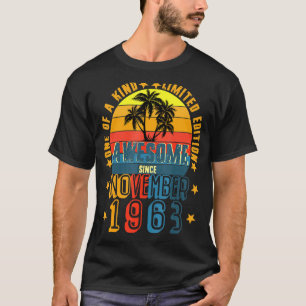 Phantastisch Seit November 1963 Vintag 58. Geburts T-Shirt