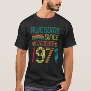 Phantastisch seit November 1971 51. Geburtstag Ret T-Shirt