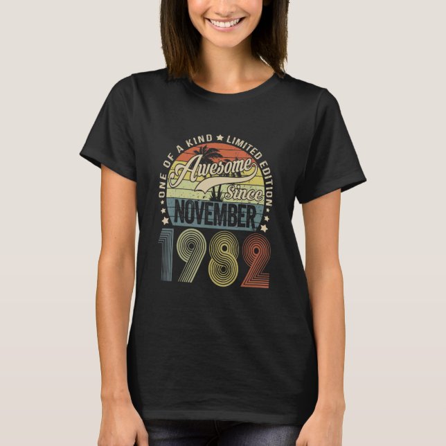 Phantastisch seit November 1982 40 Jahre alter Ret T-Shirt (Vorderseite)
