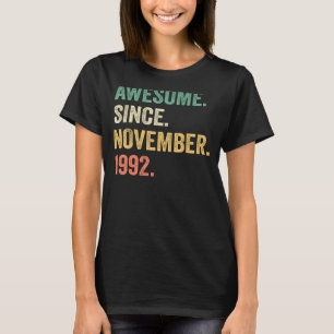 Phantastisch seit November 1992 30. Geburtstag 30 T-Shirt