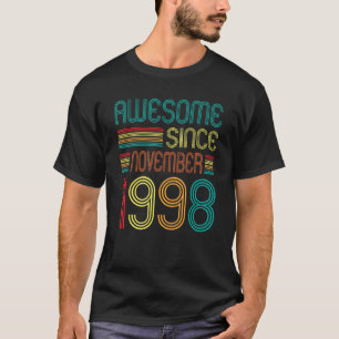 Phantastisch Seit November 1998 24. Geburtstag Ret T-Shirt