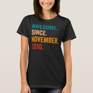 Phantastisch Seit November 2010 12. Geburtstag 12 T-Shirt