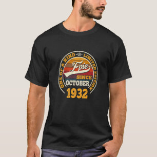 Phantastisch seit Oktober 1932 90. Geburtstag 90 J T-Shirt