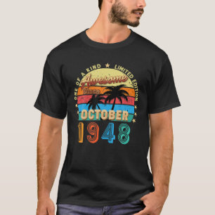 Phantastisch seit Oktober 1948 74. Geburtstag Limi T-Shirt