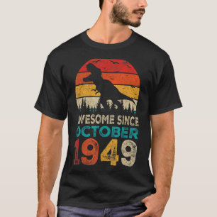 Phantastisch seit Oktober 1949 73. Geburtstag Boy T-Shirt