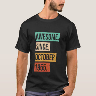 Phantastisch seit Oktober 1955 Geburtstag T-Shirt