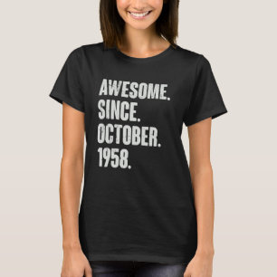 Phantastisch seit Oktober 1958 64 Jahre alt 64 Jah T-Shirt
