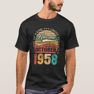 Phantastisch seit Oktober 1958 64 Jahre alt 64 Jah T-Shirt