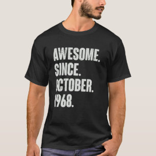 Phantastisch seit Oktober 1968 54 Jahre alt 54 Jah T-Shirt