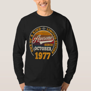 Phantastisch Seit Oktober 1977 45. Geburtstag 45 J T-Shirt