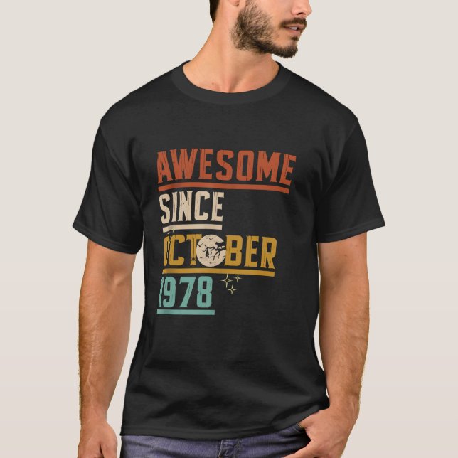 Phantastisch seit Oktober 1978 T-Shirt (Vorderseite)