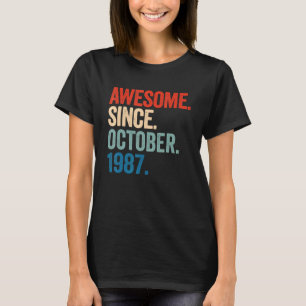 Phantastisch seit Oktober 1987 35. Geburtstag 35 J T-Shirt