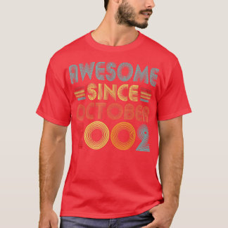 Phantastisch seit Oktober 2002 20 Jahre alt Vintag T-Shirt