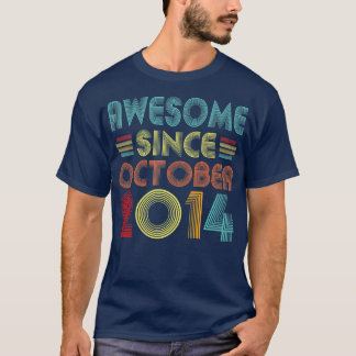 Phantastisch seit Oktober 2014 8 Jahre Vintag 8. T-Shirt