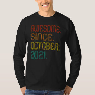 Phantastisch seit Oktober 2021 Retro 1 Jahre alt 1 T-Shirt